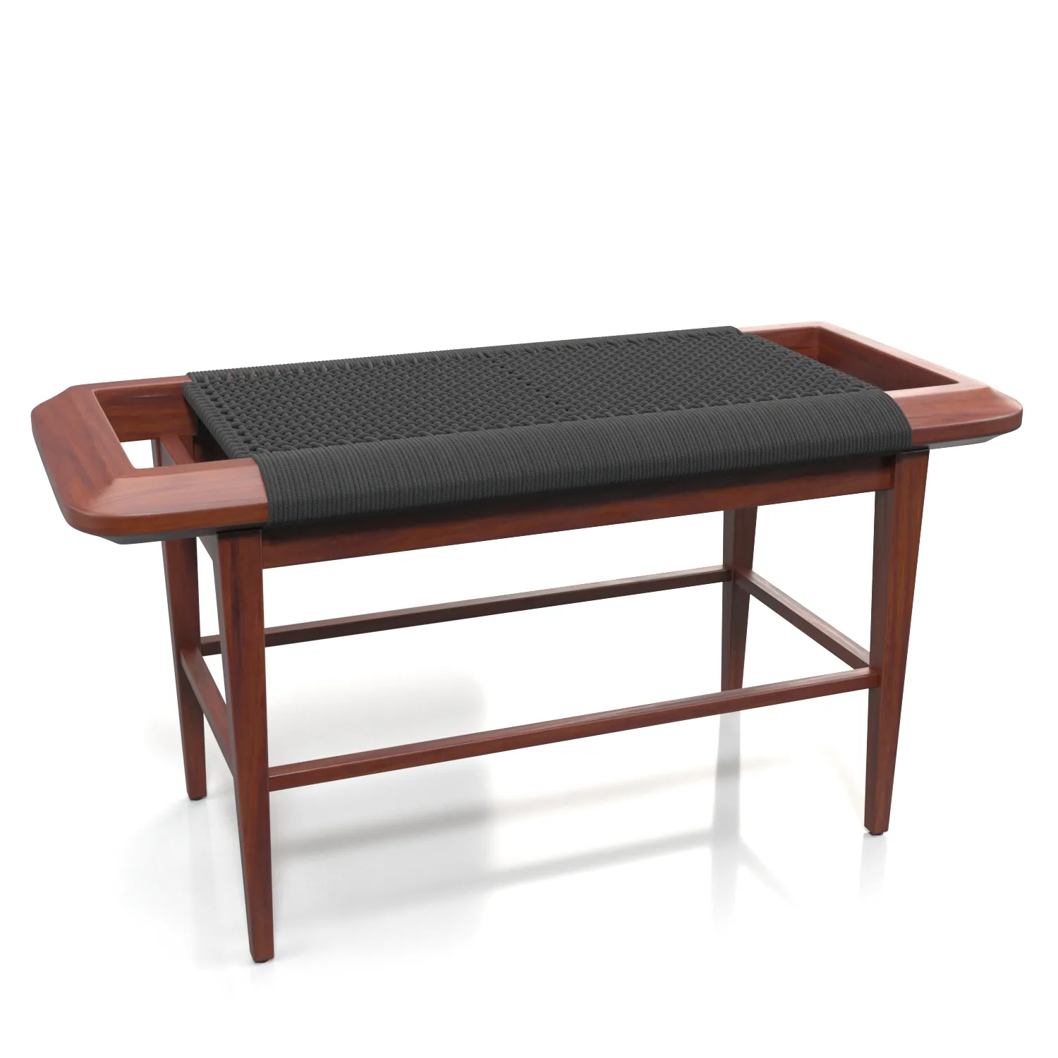 Vadisun Solid Oak Wood Bench PBR 3D Model_01